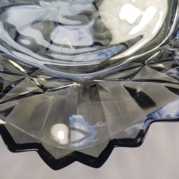 Vintage Glass Dish Ruffled Bowl Federal Pioneer Fruit Pattern 11" Centerpiece - Picture 10 of 16